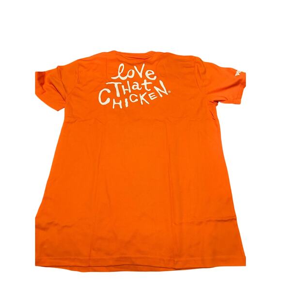 NWOT Popeye's Chicken Orange T Shirt and Gray Hat Uniform Employee Size XL - Picture 2 of 7